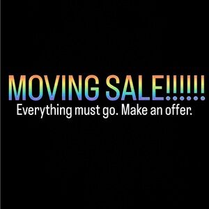 Colorful Moving Sale Sign